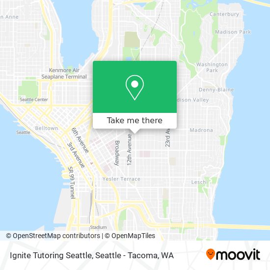 Ignite Tutoring Seattle map