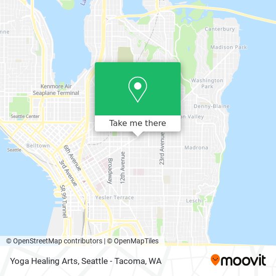 Mapa de Yoga Healing Arts