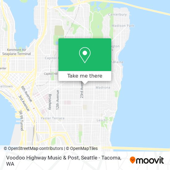 Voodoo Highway Music & Post map