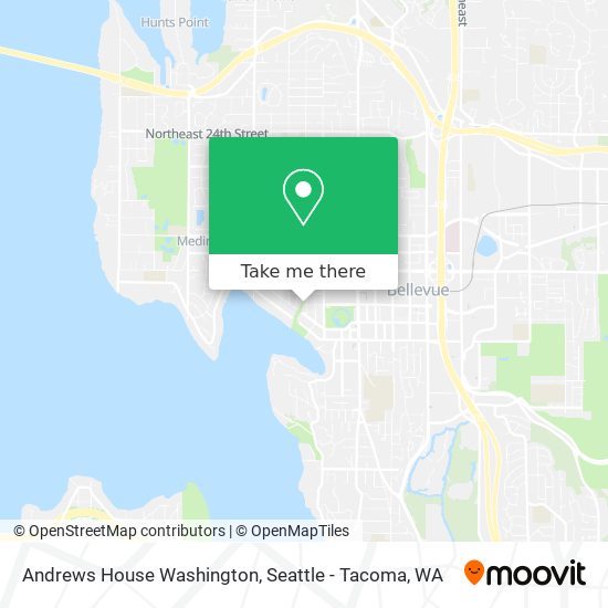 Andrews House Washington map