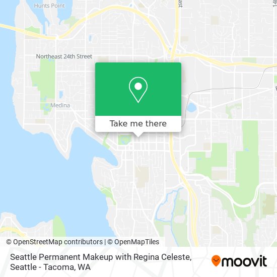 Seattle Permanent Makeup with Regina Celeste map