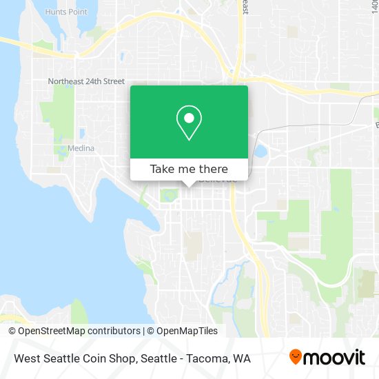 West Seattle Coin Shop map