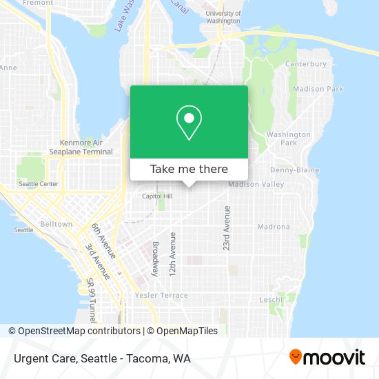 Urgent Care map