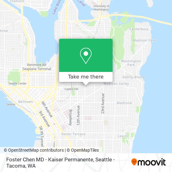 Foster Chen MD - Kaiser Permanente map