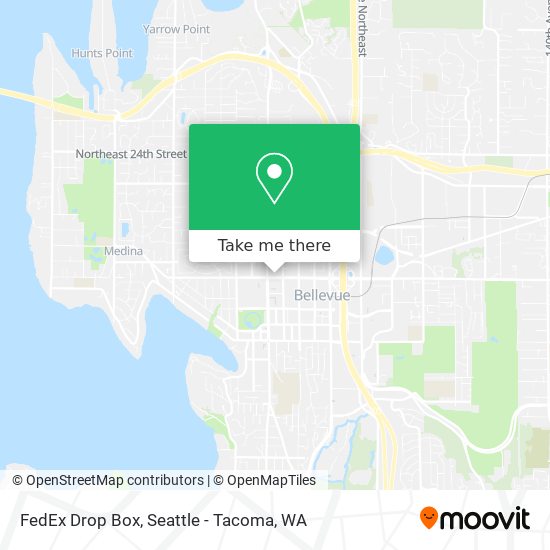 FedEx Drop Box map