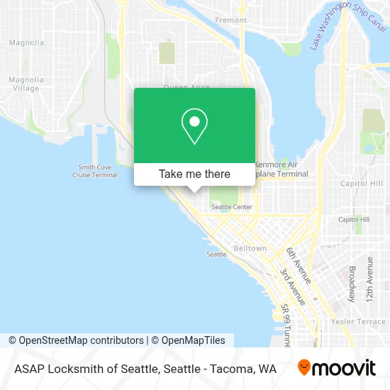 ASAP Locksmith of Seattle map