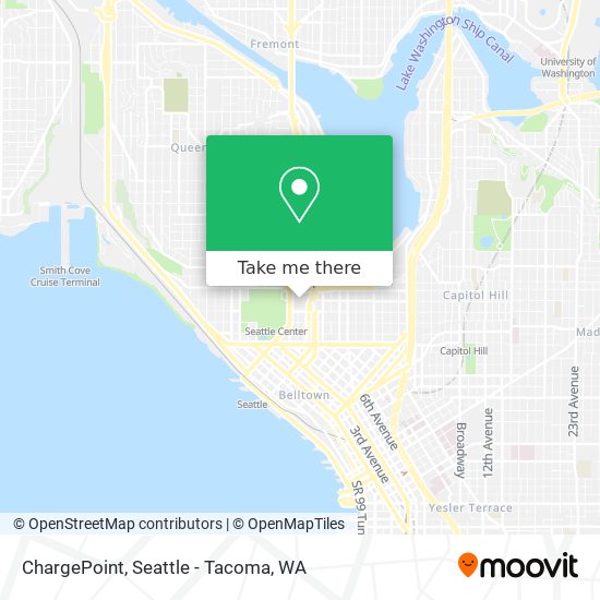 Mapa de ChargePoint