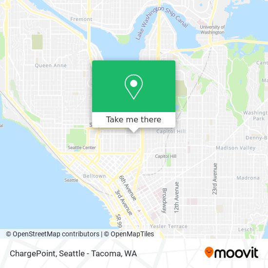 Mapa de ChargePoint