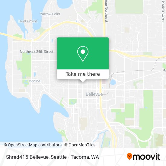 Shred415 Bellevue map