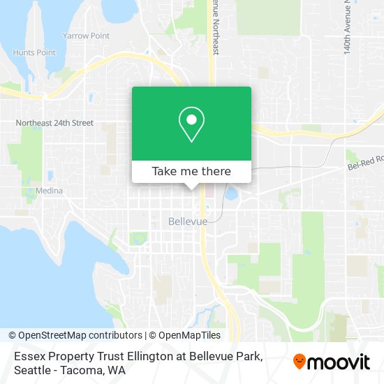 Mapa de Essex Property Trust Ellington at Bellevue Park