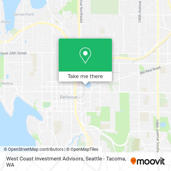 West Coast Investment Advisors map