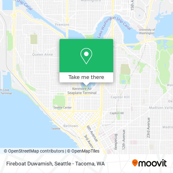Mapa de Fireboat Duwamish