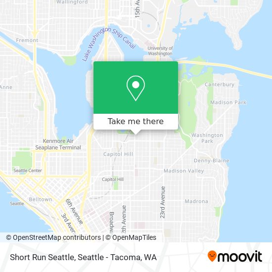 Short Run Seattle map