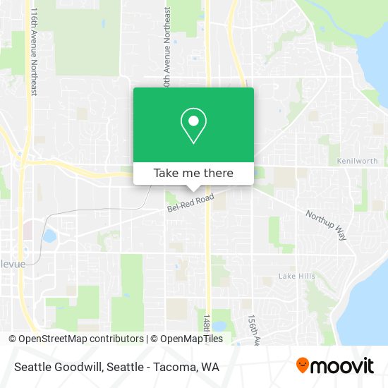 Seattle Goodwill map