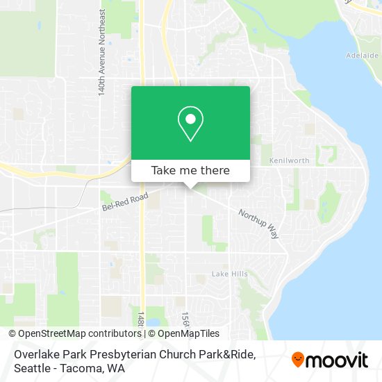 Mapa de Overlake Park Presbyterian Church Park&Ride