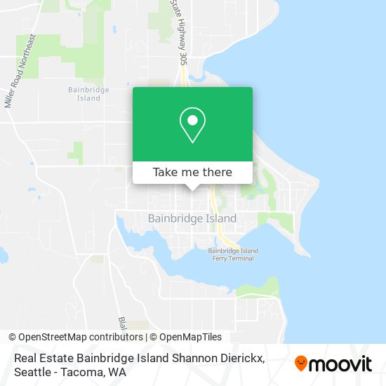Real Estate Bainbridge Island Shannon Dierickx map