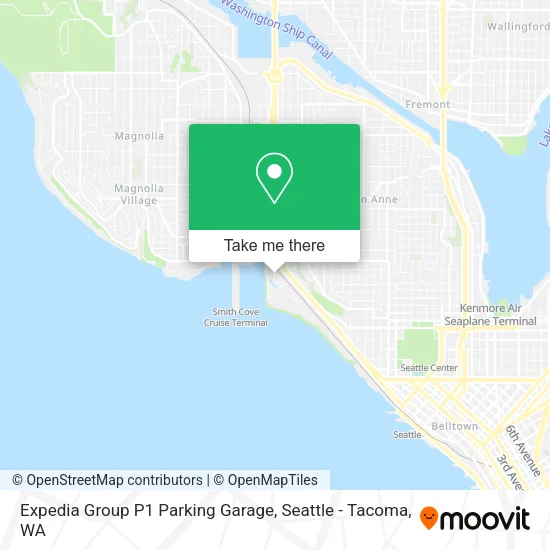 Expedia Group P1 Parking Garage map