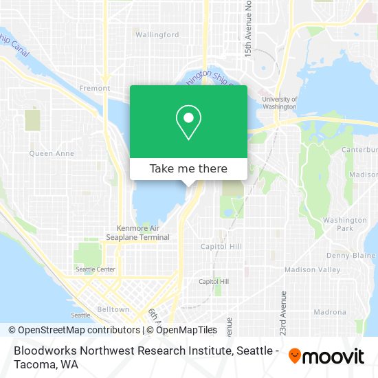 Mapa de Bloodworks Northwest Research Institute