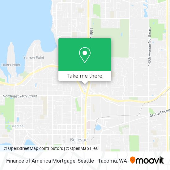 Finance of America Mortgage map