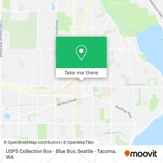 USPS Collection Box - Blue Box map