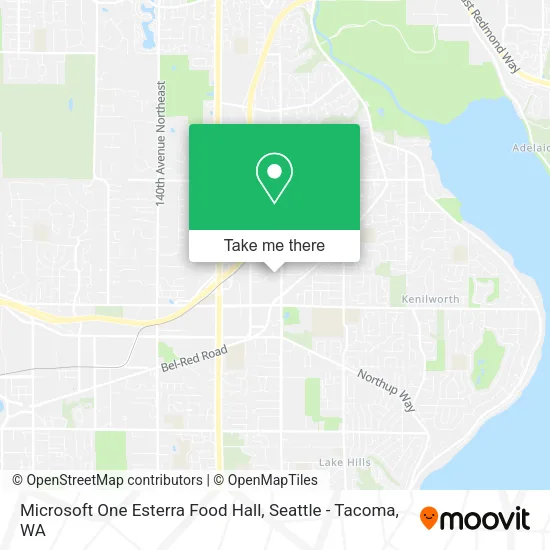 Microsoft One Esterra Food Hall map