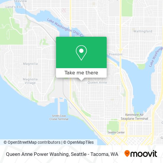 Queen Anne Power Washing map