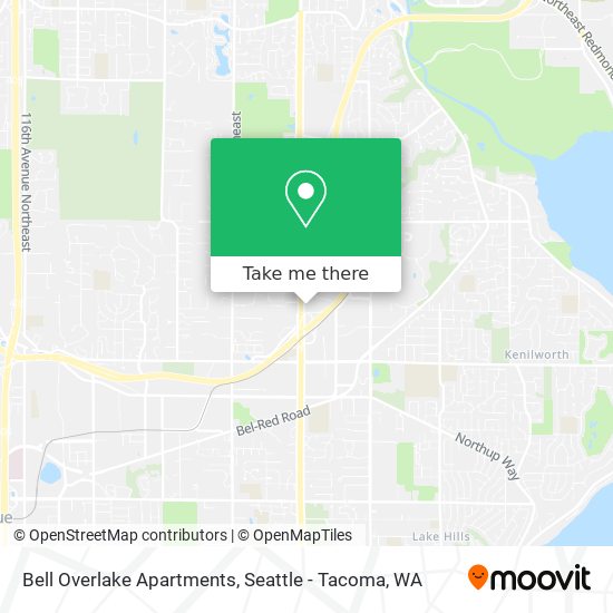 Bell Overlake Apartments map