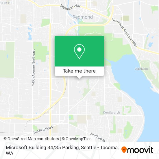 Microsoft Building 34 / 35 Parking map
