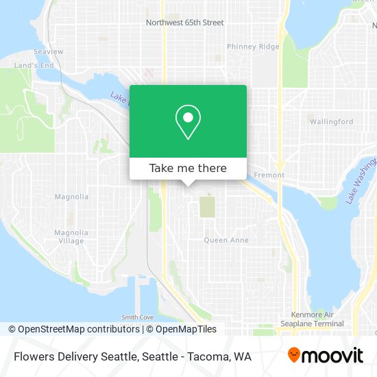 Flowers Delivery Seattle map