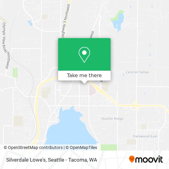 Silverdale Lowe's map