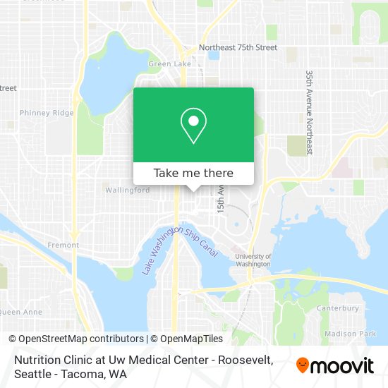 Mapa de Nutrition Clinic at Uw Medical Center - Roosevelt