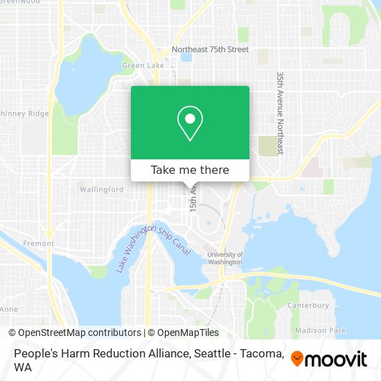 People's Harm Reduction Alliance map