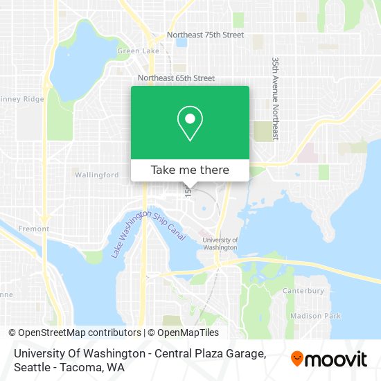 University Of Washington - Central Plaza Garage map