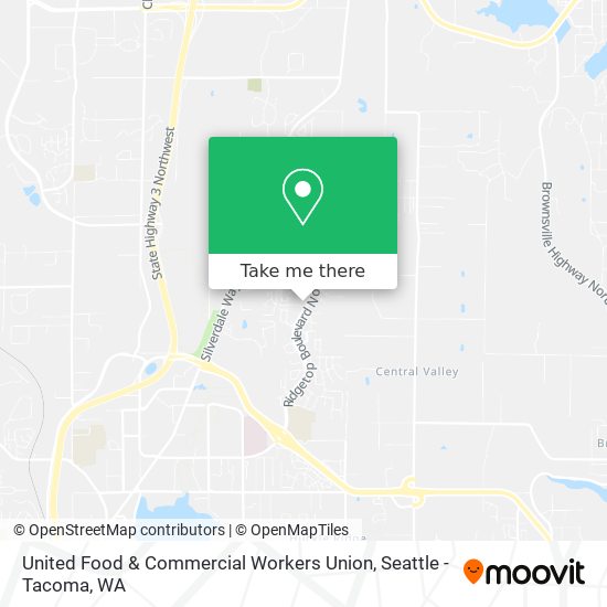 United Food & Commercial Workers Union map