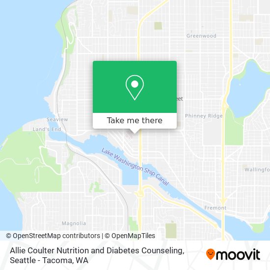 Mapa de Allie Coulter Nutrition and Diabetes Counseling