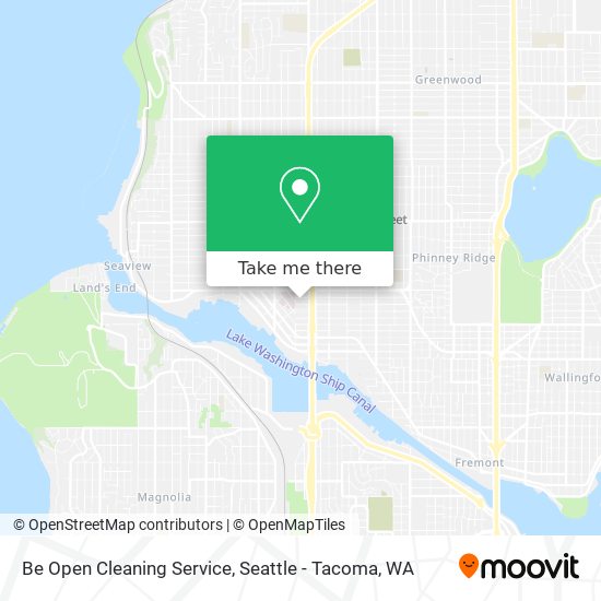 Mapa de Be Open Cleaning Service
