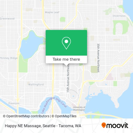 Happy NE Massage map