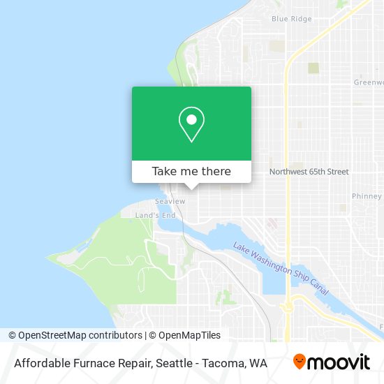 Affordable Furnace Repair map