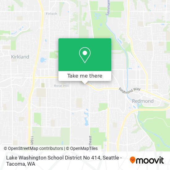 Lake Washington School District No 414 map