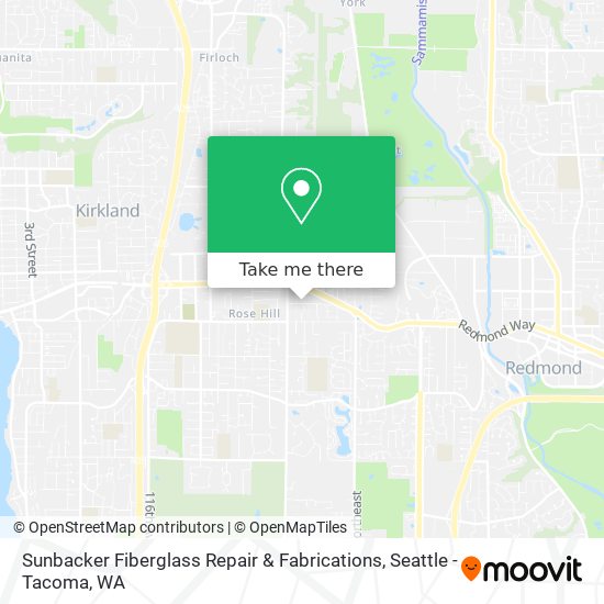 Sunbacker Fiberglass Repair & Fabrications map