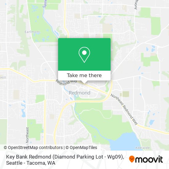 Key Bank Redmond (Diamond Parking Lot - Wg09) map