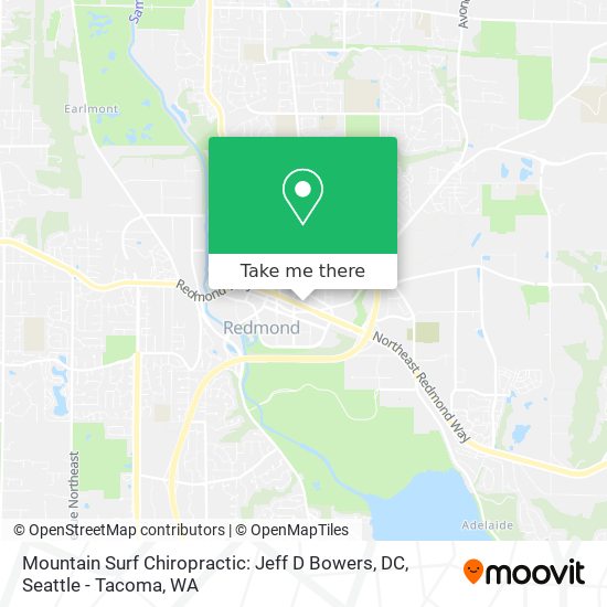 Mountain Surf Chiropractic: Jeff D Bowers, DC map