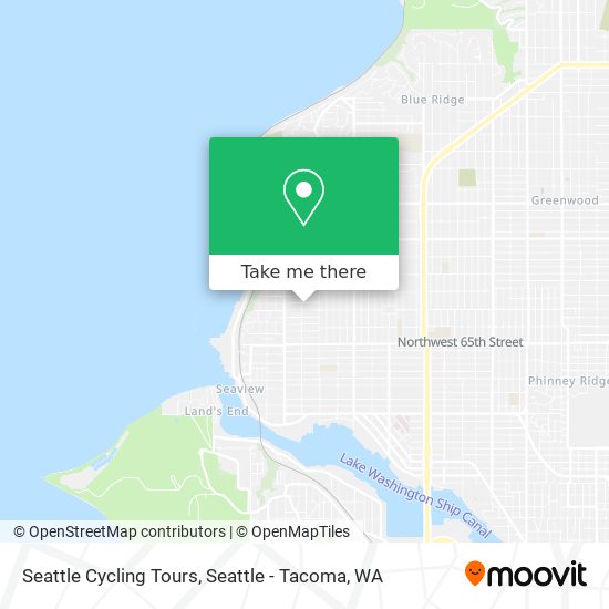 Mapa de Seattle Cycling Tours