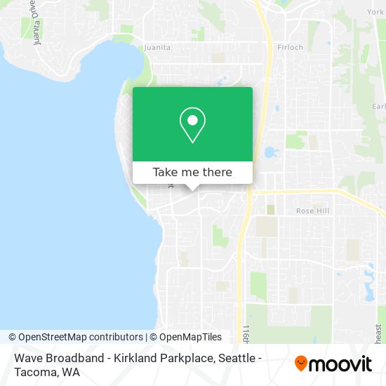 Mapa de Wave Broadband - Kirkland Parkplace