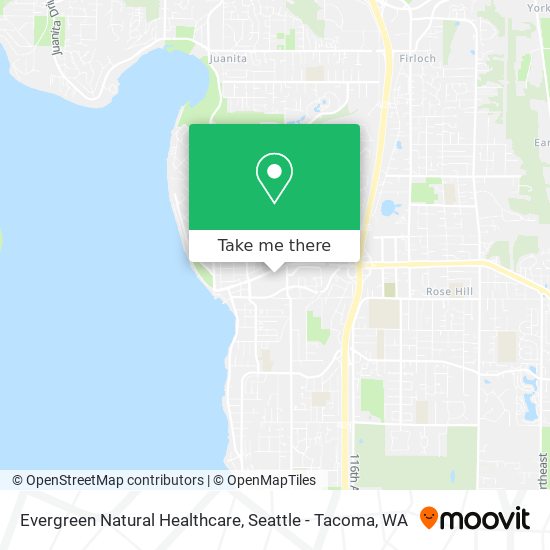Evergreen Natural Healthcare map