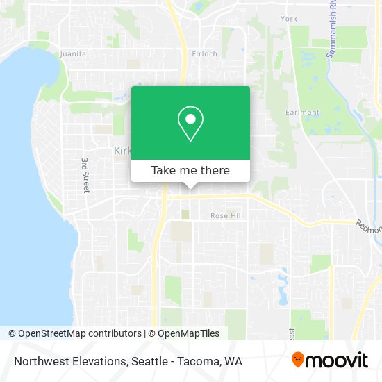 Northwest Elevations map