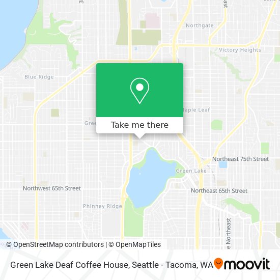 Mapa de Green Lake Deaf Coffee House