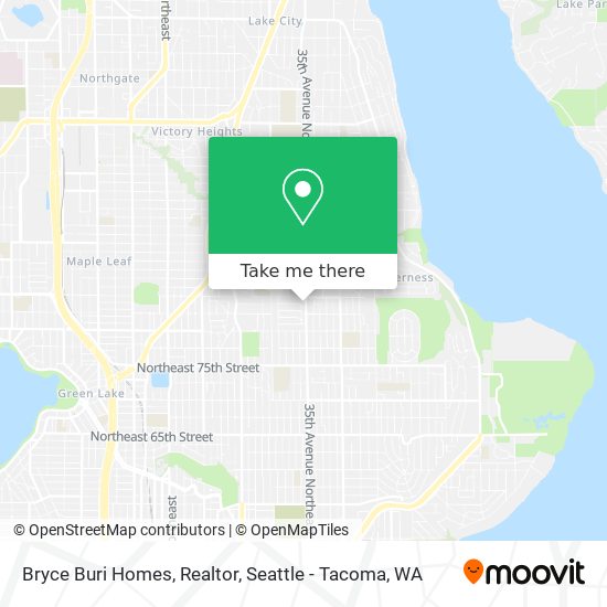 Bryce Buri Homes, Realtor map