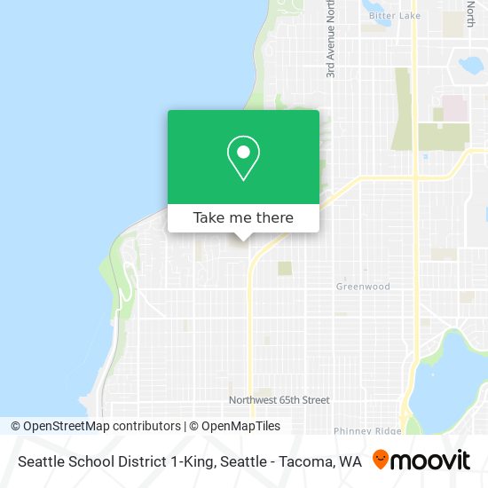 Seattle School District 1-King map