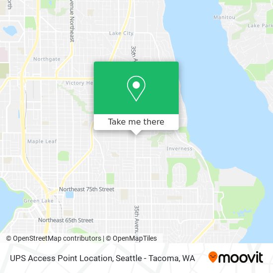 UPS Access Point Location map